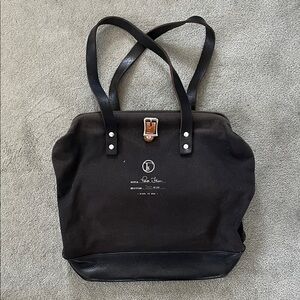 Fleabags Black Canvas and Leather Tote